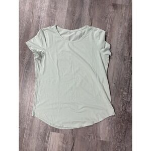 Lululemon Love Tee White  Scoop Neck Short Sleeves Size 6